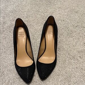 INC International Concepts Black Sequin Heels